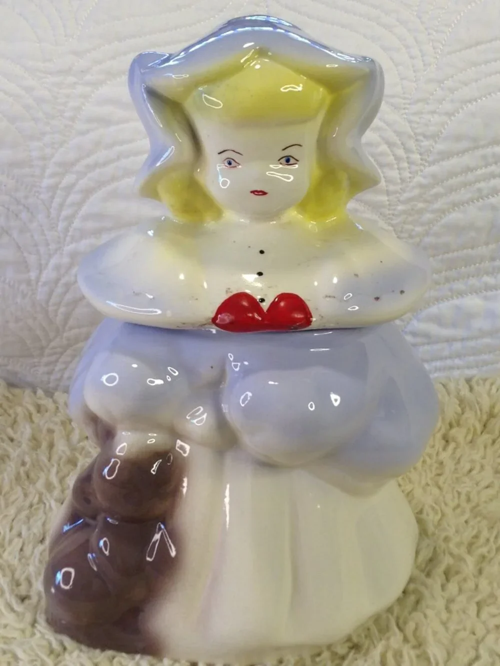 VTG McCoy-Style Goldilocks Cookie Jar Cabincore Nostalgic Grandma's Homemade